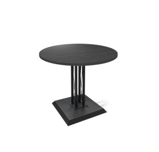 Маленький кухонный стол SHT-TU6-BS2 / SHT-TT 80 ЛДСП (камень пьетра гриджио черный/черный) во Владикавказе