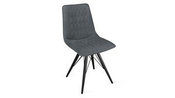 Обеденный стул Хьюго К3 (Черный муар/Микровелюр Jercy Graphite) во Владикавказе
