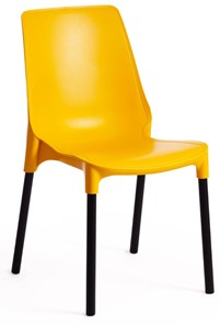 Обеденный стул GENIUS (mod 75) 46x56x84 желтый/черные ножки арт.15281 во Владикавказе