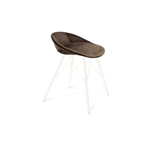 Обеденный стул SHT-ST19-SF1 / SHT-S37 (кофейный трюфель/белый муар) во Владикавказе
