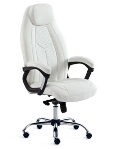 Кресло офисное BOSS Lux, кож/зам, белый, арт.15307 во Владикавказе