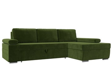 Угловой диван с оттоманкой Канкун, Зеленый (микровельвет) НПБ во Владикавказе