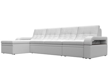 Угловой раскладной диван Лига-035 Лонг, Белый (Экокожа) во Владикавказе