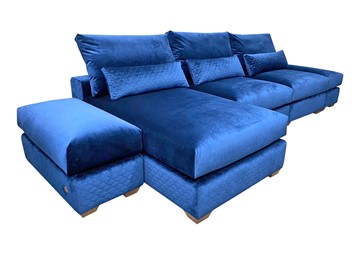 Угловой диван V-10-M ДУ (ПУФ2+Д4+ПС+ПС+ПУФ2), Memory foam во Владикавказе