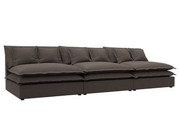 Прямой диван Лига-040 Лонг, Амур коричневый (Рогожка) во Владикавказе