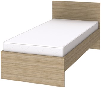 Кровать односпальная K09 с основанием, цвет Дуб Сонома во Владикавказе