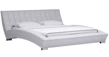 Кровать в спальню Оливия 180 арт. Марика 483 к/з (белый) с основанием во Владикавказе