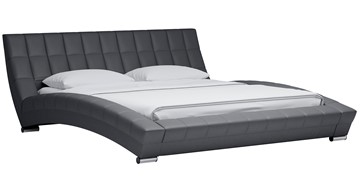 Кровать в спальню Оливия 180 арт. Марика 485 к/з (серый) с основанием во Владикавказе