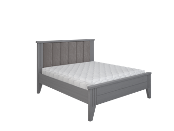 1,5-спальная кровать с мягкой спинкой Верона 1200, Серый во Владикавказе