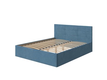 Кровать 1.5-спальная Vector Plus 140х200, Велюр (Monopoly Прованский синий (792)) во Владикавказе