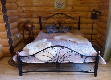 Полутороспальная кровать Фортуна 2, 1200, черный/черный во Владикавказе