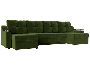 П-образный диван Сенатор, Зеленый (Микровельвет) боннель во Владикавказе