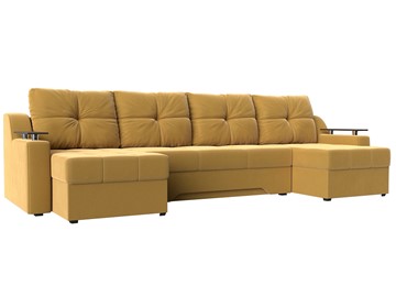П-образный диван Сенатор, Желтый (Микровельвет) боннель во Владикавказе
