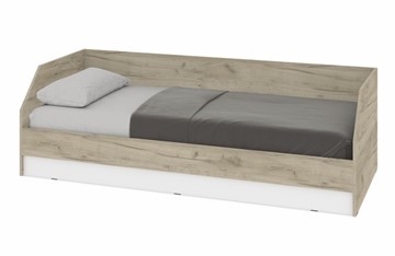 1-спальная детская кровать О81, Серый дуб - Белый во Владикавказе