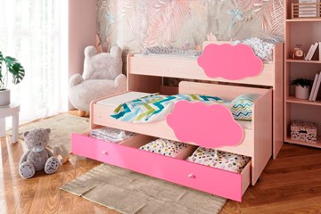 Двухъярусная детская кровать Соник 1.6 с ящиком, Розовый во Владикавказе