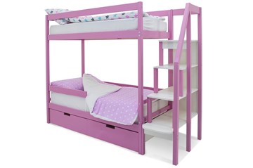 Детская 2-этажная кровать Svogen розовый во Владикавказе