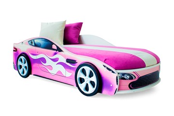 Детская кровать-машина Бондимобиль розовый во Владикавказе