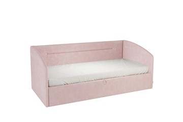 Кровать в детскую 0.9 Альба (Софа), нежно-розовый (велюр) во Владикавказе