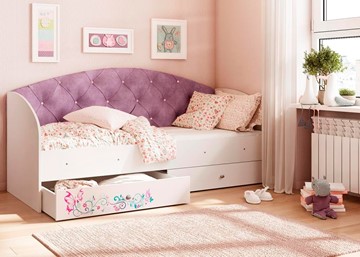 Кровать с ящиками Эльза без бортика, Фиолетовый (латы) во Владикавказе