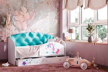 Детская кровать Звездочка с бортиком, Бирюза во Владикавказе