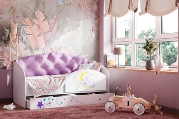 Детская кровать Звездочка с бортиком, Фиолетовый во Владикавказе
