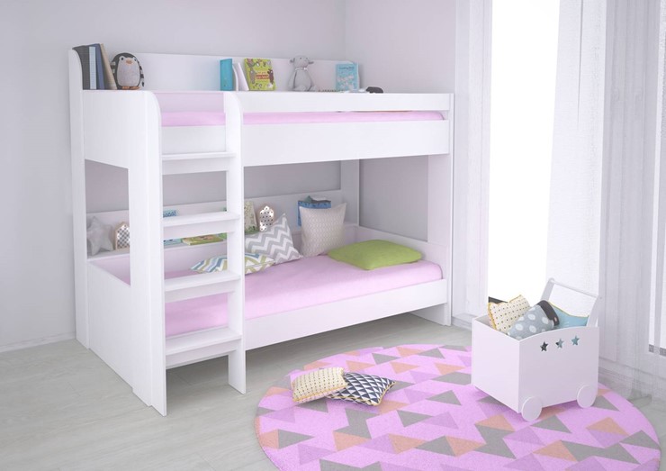Кровать в детскую POLINI Kids Simple 5000 Белый во Владикавказе - изображение 3