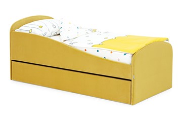 Детская кровать с ящиком Letmo горчичный (велюр) во Владикавказе