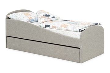Кровать в детскую с ящиком Letmo халва (рогожка) во Владикавказе