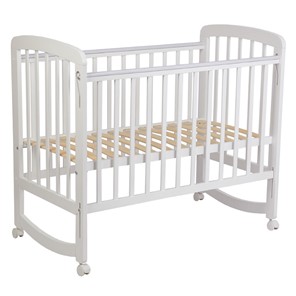 Кроватка для новорожденных POLINI Kids Simple 304 Белый во Владикавказе - предосмотр