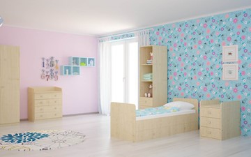 Детская кровать с комодом POLINI Kids Simple 1100 Натуральный во Владикавказе - предосмотр 4
