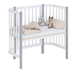 Детская кровать POLINI Kids Simple 105 Белый / Серый во Владикавказе - предосмотр 1