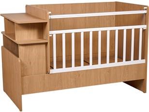 Кроватка-трансформер детская Polini kids Ameli 1150, белый-натуральный, серия Ameli во Владикавказе