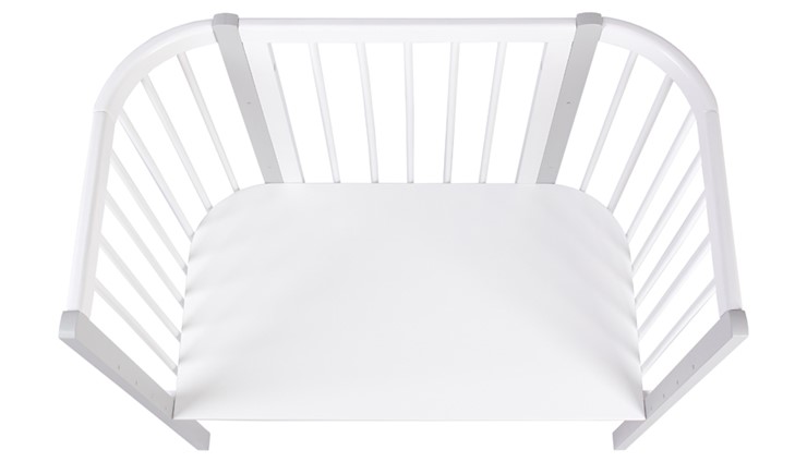 Кроватка приставная POLINI Kids Simple 120 Белый / Серый во Владикавказе - изображение 3