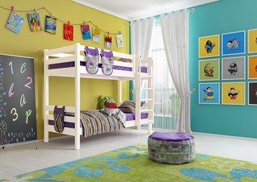 Детская 2-этажная кровать Соня, Вариант 9 Белый во Владикавказе