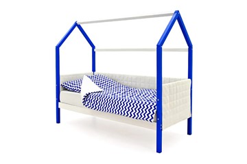 Кровать-домик детская «Svogen сине-белый» мягкая во Владикавказе