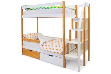 Двухэтажная детская кровать Svogen дерево-белый во Владикавказе