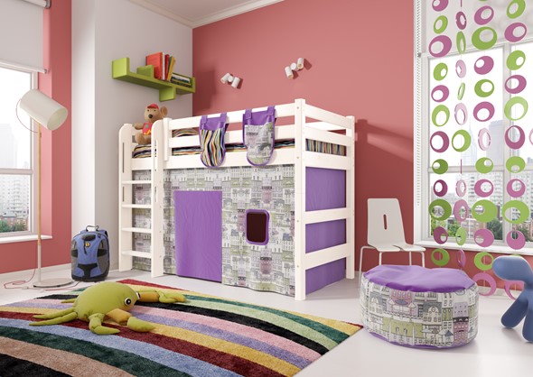 Детская кровать-чердак Соня,  Вариант 5 Белый во Владикавказе - изображение
