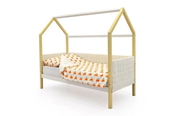 Детская кровать-домик «Svogen бежево-белый» мягкая во Владикавказе