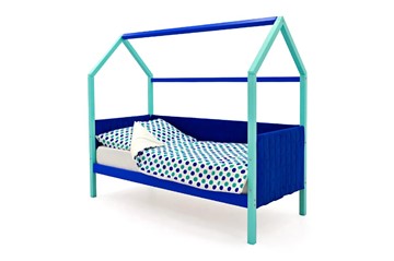 Детская кровать-домик Svogen, мятный-синий мягкая во Владикавказе