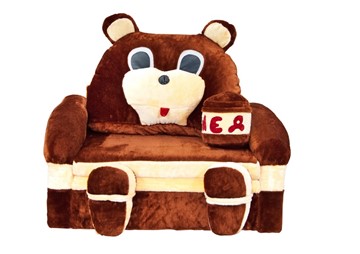 Диван детский Медведь с подушкой, ширина 120 см во Владикавказе