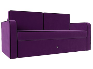 Детский диван-трансформер Смарт, Фиолетовый\Черный (Микровельвет) во Владикавказе