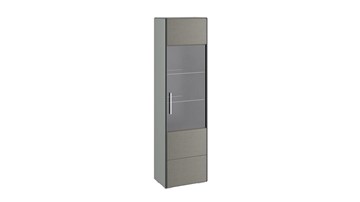 Шкаф одностворчатый Наоми для посуды, цвет Фон серый, Джут ТД-208.07.25 во Владикавказе