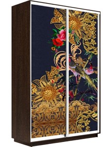 Шкаф 2-дверный Экспресс 1600x600x2200, Золотой орнамент/венге во Владикавказе