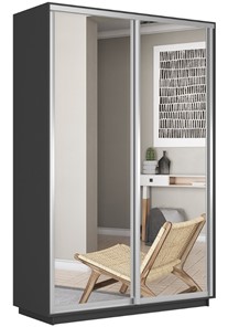 Шкаф 2-дверный Экспресс (2 зеркала) 1200x600x2200, серый диамант во Владикавказе