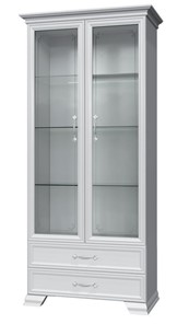 Шкаф-витрина Грация ШР-2, белый, 2 стекла во Владикавказе