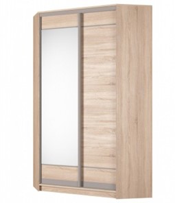 Угловой шкаф Аларти (YA-230х1250(602) (2) Вар. 4; двери D1+D2), с зеркалом во Владикавказе - предосмотр