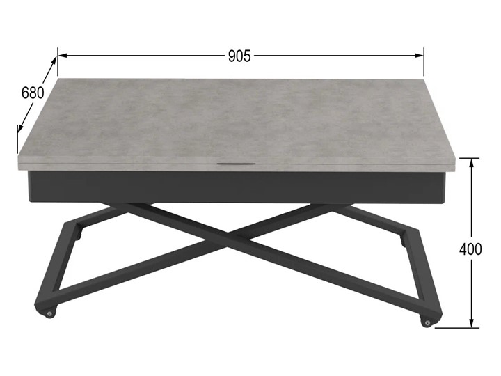Складной стол-трансформер Генри, бетон чикаго/чёрный во Владикавказе - изображение 10