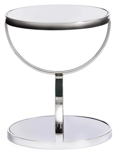 Столик GROTTO (mod. 9157) металл/дымчатое стекло, 42х42х50, хром во Владикавказе - изображение 1
