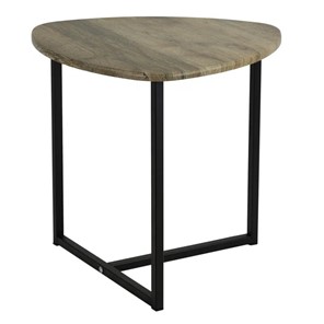 Круглый столик Мебелик BeautyStyle-11 (дуб крымский состаренный/черный) во Владикавказе