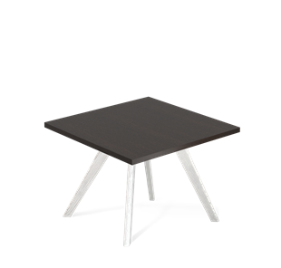 Журнальный столик SHT-S39 / SHT-TT 60/60 ЛДСП (венге луизиана/белый/патина серебро) во Владикавказе